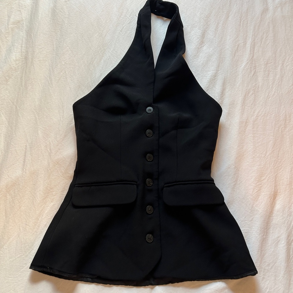Nasty Gal Black Halter Top